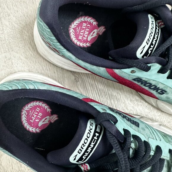 Brooks Launch 3 Shoes Womens Size 9 Teal Pink‎ Running Sneakers Athletic Walking - Picture 6 of 12